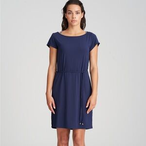 Chic Navy Midi Dress